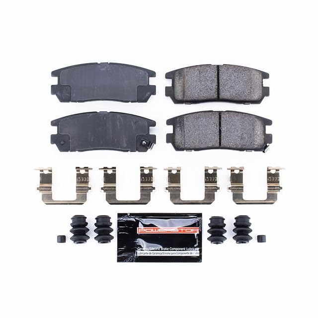 Power Stop Z23-580 Z23 Evolution Sport Carbon Fiber Infused Ceramic Brake Pads with Hardware For Acura SLX, Passport, Amigo, Amigo, Axiom, Rodeo, Rodeo Sport, Trooper, VehiCROSS [Model Specific]