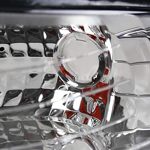 Euro Clear Diamond Headlights + Corner Lights Lamps SPEC-D TUNING Comopatible with 1994-1998 Ford Mustang Left + Right Pair