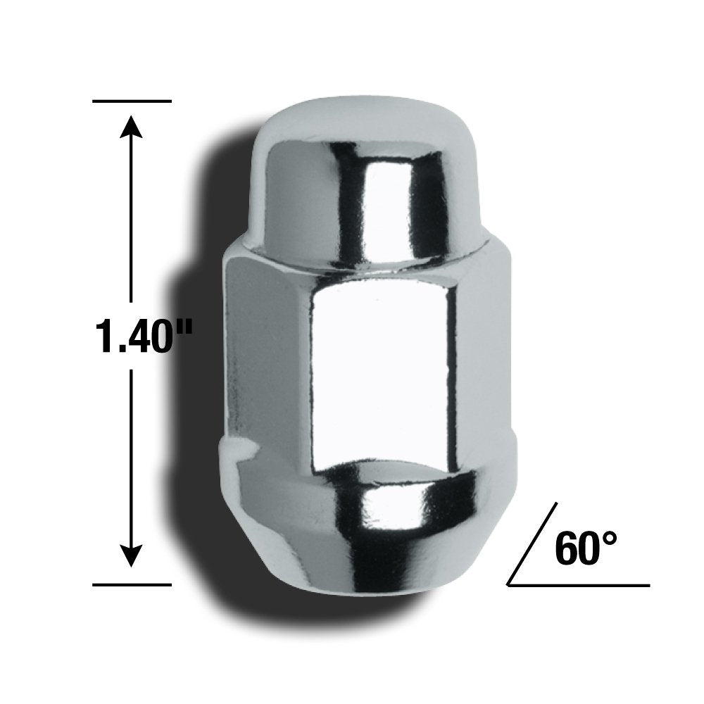 Gorilla 91733 Automotive Acorn Bulge Chrome Lug Nut and Lock System (12mm x 1.50 Thread Size)