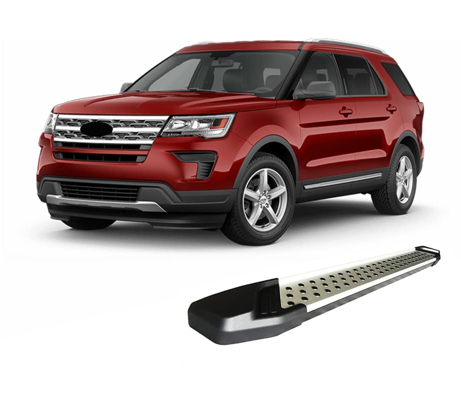 Vortex Black Horse Running Boards Aluminum Compatible with 2011-2019 Ford Explorer-VO-FREX