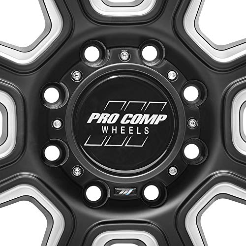 Gunner Pro Comp Wheels Black Wheel with Painted (20 x 10. inches /8 x 6 inches, -18 inches Offset)