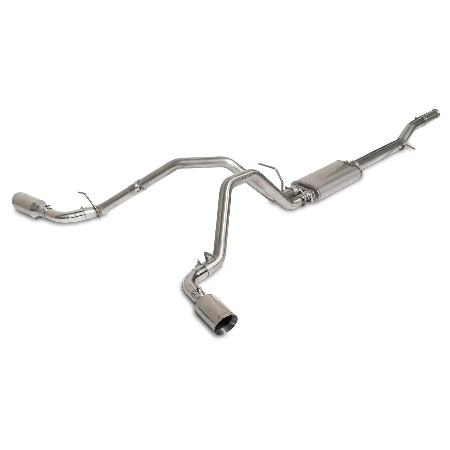GM 1500 2014-2019 Cat-Back Exhaust Systems Dual Exit Raw Tubes Polished Tips
