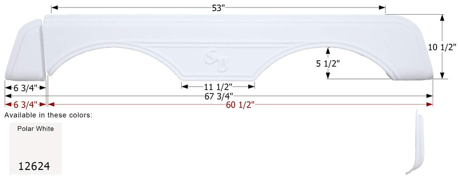 Fender Skirt ICON, Tandem, Sunnybrook, FS2624, Polar White