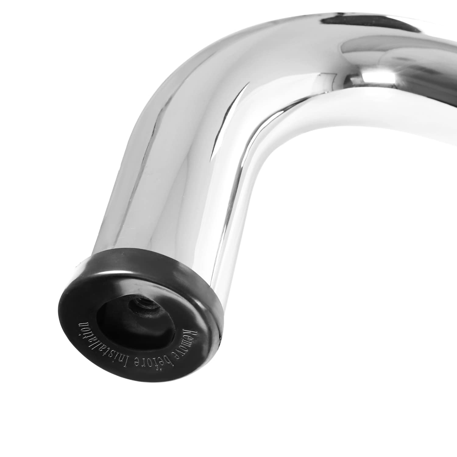 3" Stainless Steel Round Chrome Polished Side Step Bars Spec-D Tuning Compatible with 2019-2023 Chevy Silverado 1500 Crew Cab, 2020-2024 Silverado 2500 3500, L+R Pair