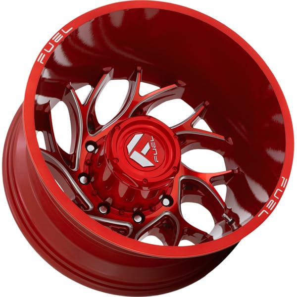 D742 RUNNER FUEL OFF-ROAD 22X8.25, 8X200, -4.31, -227mm CANDY RED MILLED - D74222829245