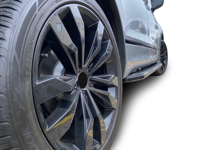 Peerless Black Horse Running Boards Compatible with 2011-2020 Volkswagen Tiguan-PR-W1069BK Black