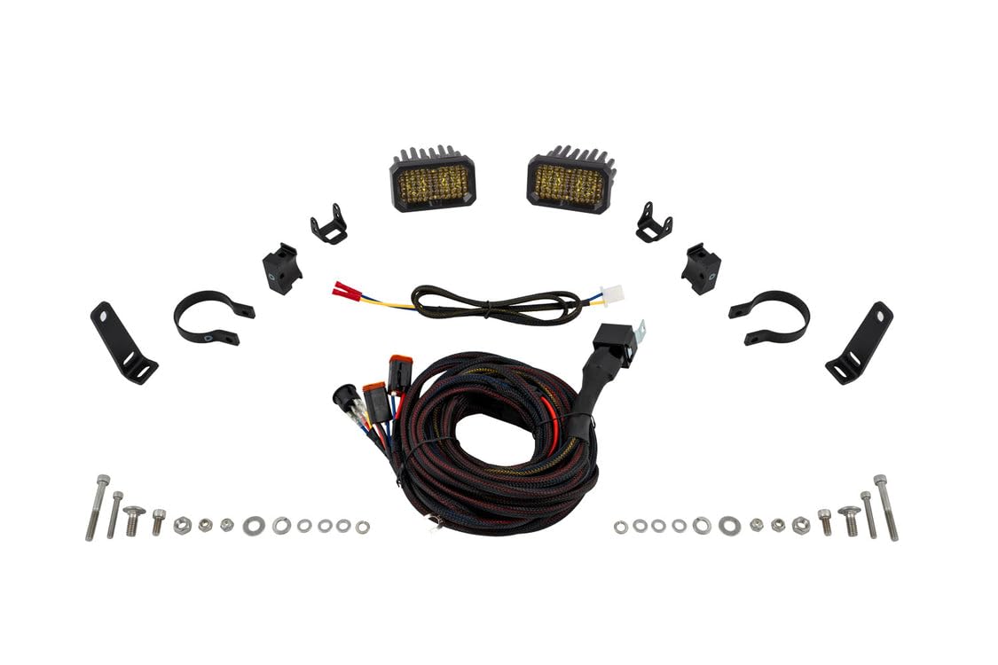 Stage Series Diode Dynamics Chase Light Kit for 2019-2024 Honda Talon, Yellow (3000K) SSC2 Pro Pro Yellow Flood
