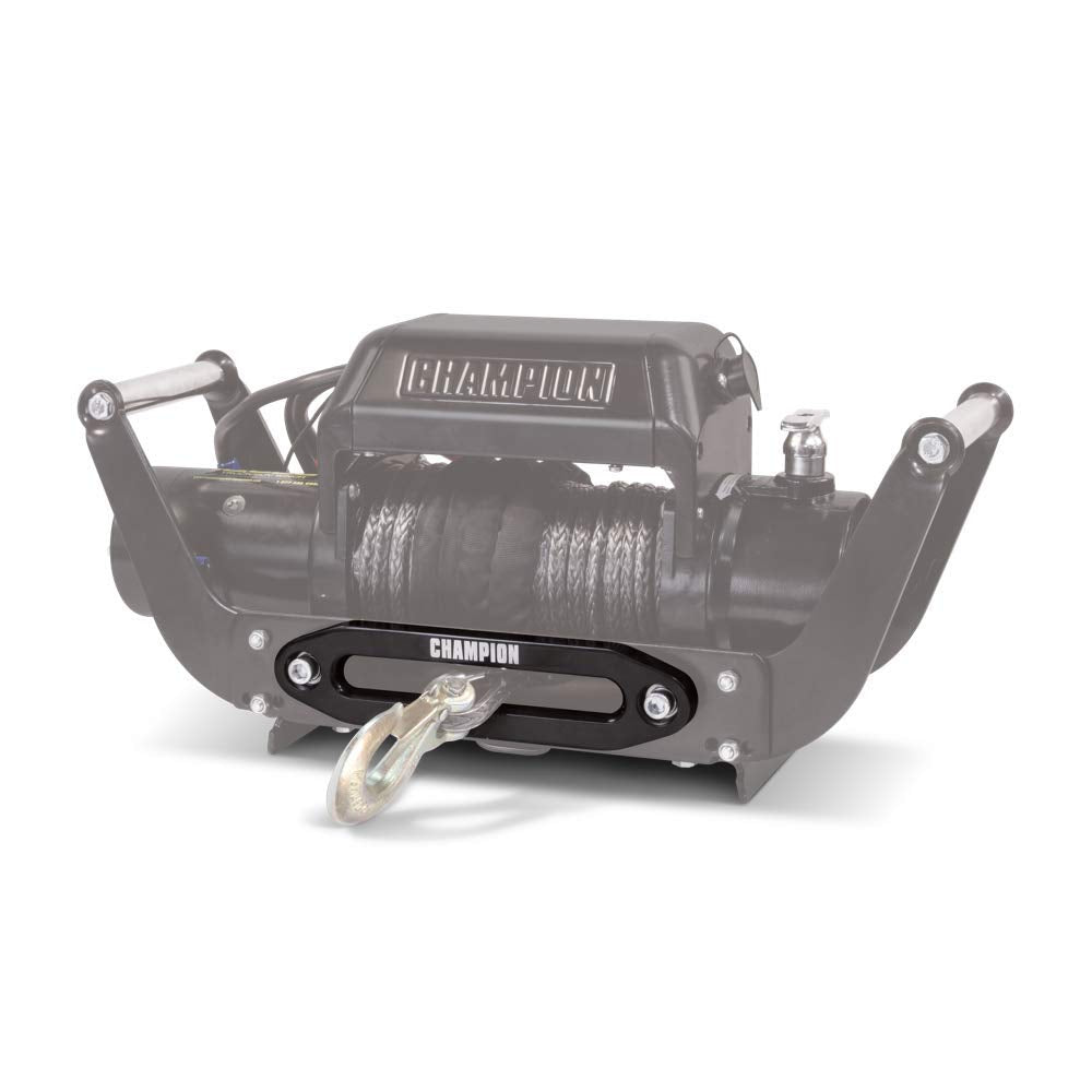 100375 Champion Power Equipment Aluminum Hawse Fairlead for 8000-12,000 lb. Truck/SUV Winches for Synthetic Rope