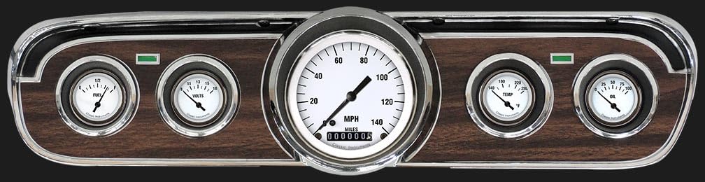 Classic Instruments White Hot Gauge Set MU65WH00 Fits 1965-1966 Mustang