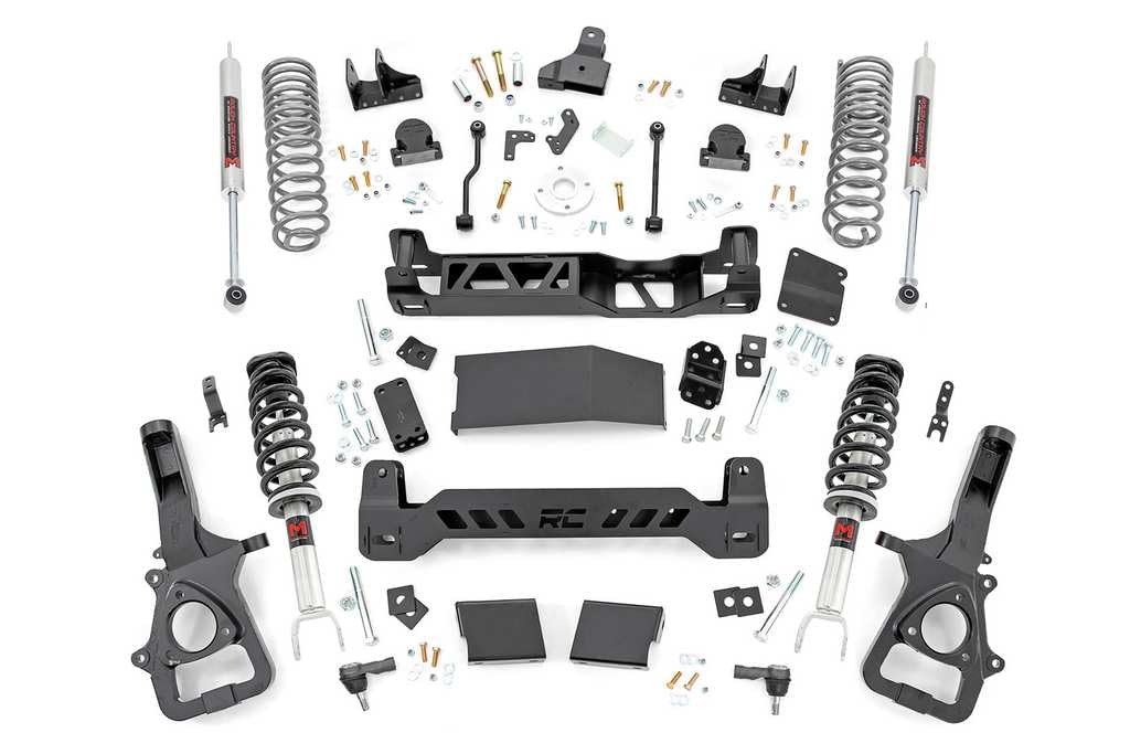 6" Rough Country Lift Kit w/M1 Struts for 2019-2024 Ram 1500 4WD | 22XL - 33940