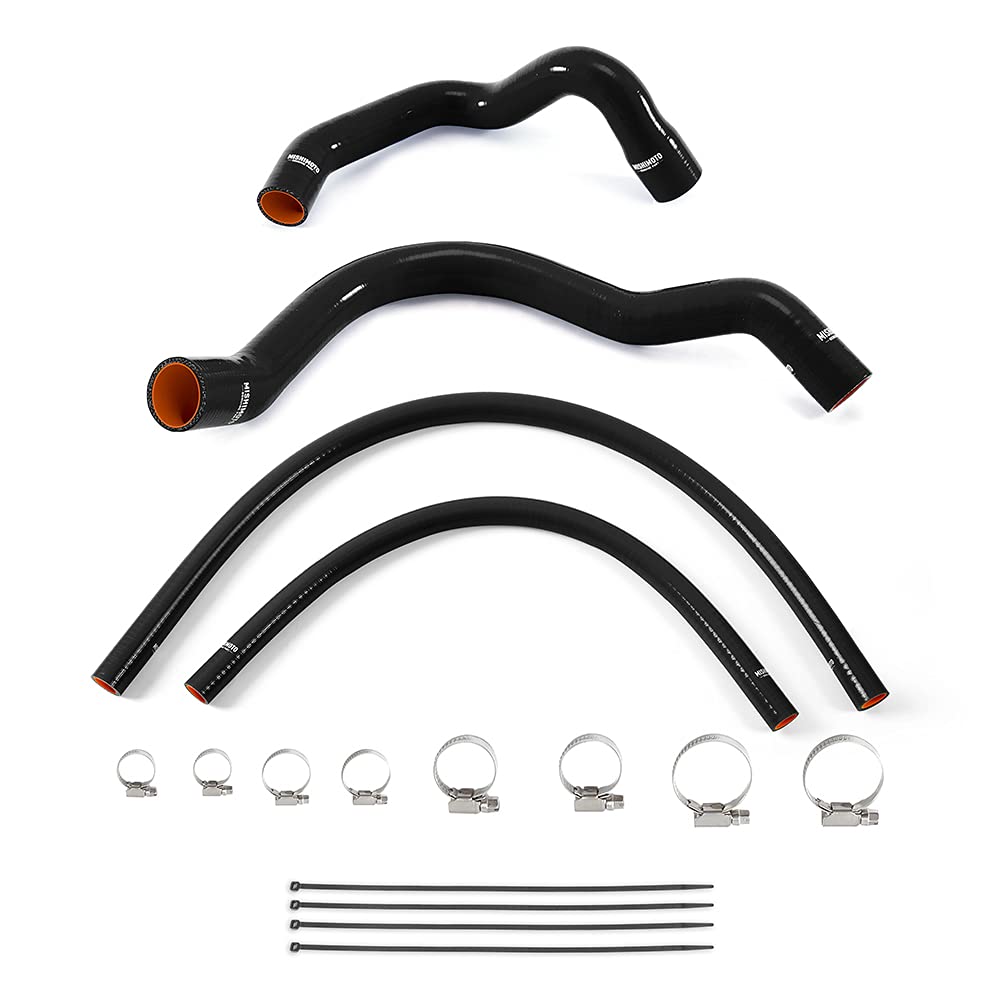 Mishimoto Silicone Radiator & Heater Hose Kit MMHOSE-XJ6-92K, Compatible With Jeep Cherokee XJ 4.0L, Black