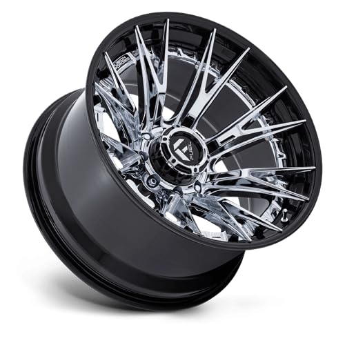 FUEL OFF-ROAD 22X12 FC402 CATALYST 8X180 4.77-44mm CHROME WITH GLOSS BLACK LIP - FC402PB22128844N