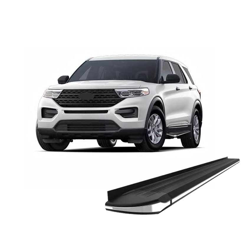 Exceed Black Horse Running Boards Compatible with 2020-2024 Ford Explorer|2020-2022 Lincoln Aviator-EX-F576