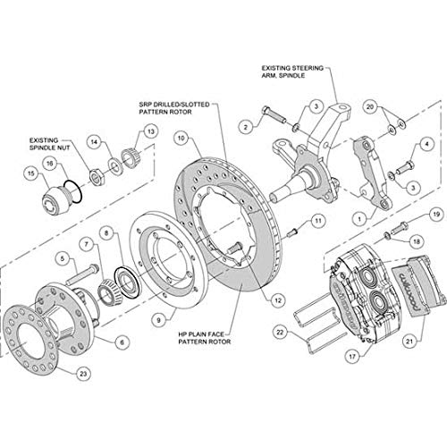 Polished DP-DB Front Kit,11.00"