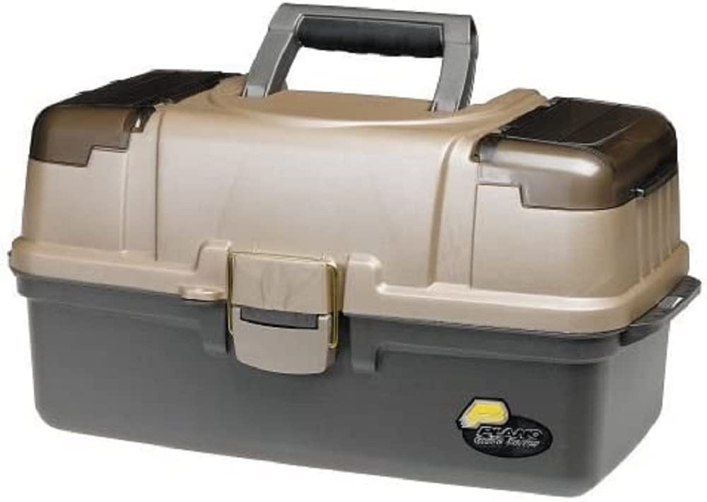 Large Plano 3-Tray Tackle Box with Top Access, Gray, Pack of 1