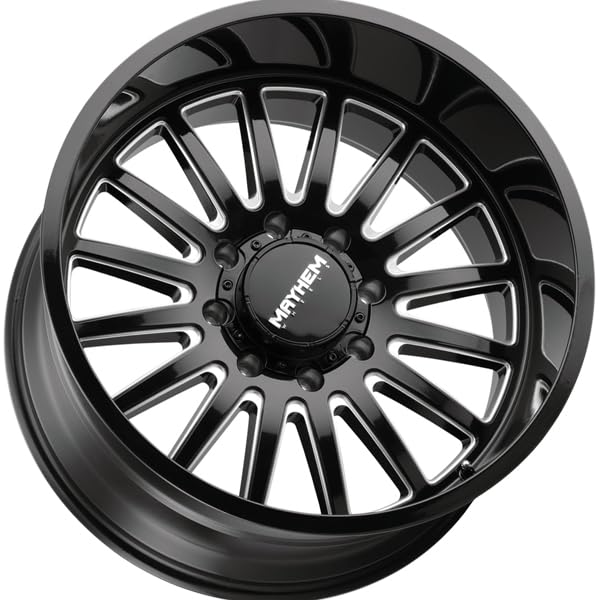 Utopia 8114 Mayhem 8114-2181BM Gloss Black/Milled 20X10 8-165.1 -19mm 125.2mm