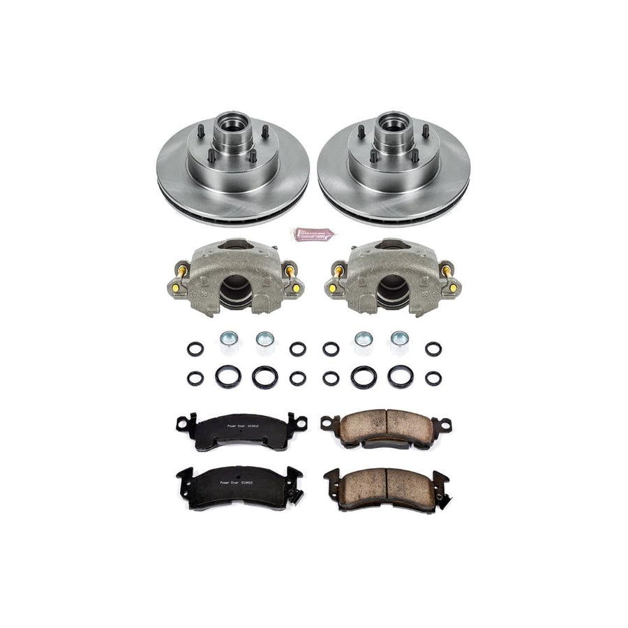 Power Stop 1-Click KCOE2936 Autospecialty Replacement Brake Kit with Calipers For Buick Roadmaster, Cadillac Fleetwood, Chevrolet Caprice, Oldsmobile Custom Cruiser [Model Specific]