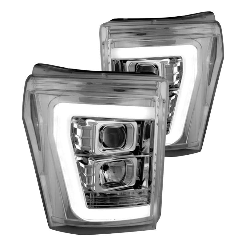 Chrome Led Dry Bar Halo Projector Headlights RECON ACCESS 264272Clc