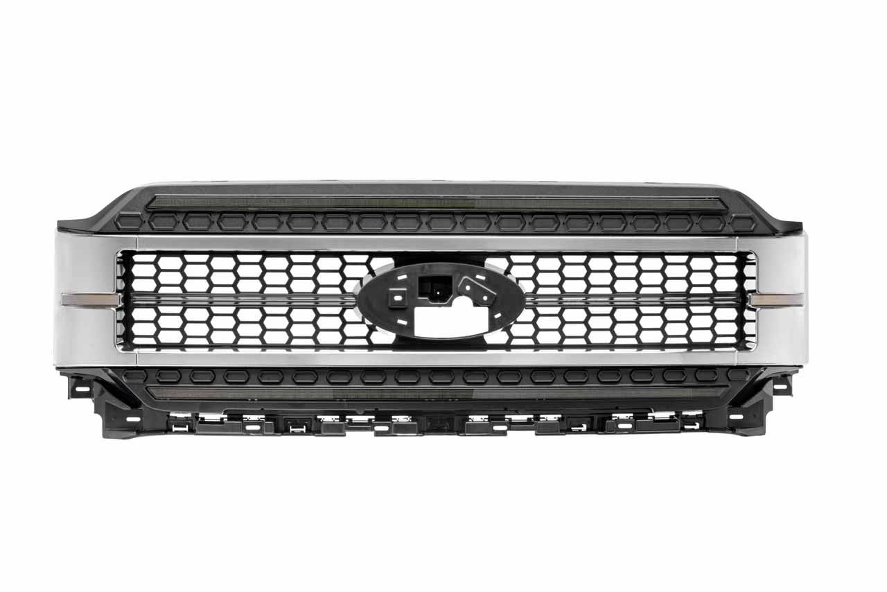 Ford F-150 21+ Morimoto XBG LED DRL Grille, Plug and Play Chrome Grille with White LED DRL (XBG23)