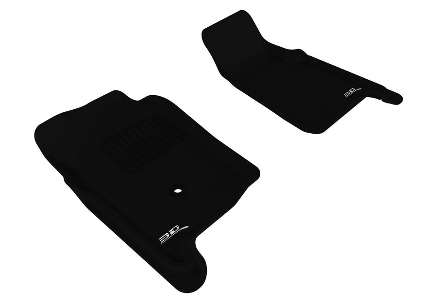 KAGU 3D MAXpider Custom Fit Floor Mat (BLACK) Compatible for FORD RANGER REGULAR CAB/SUPERCAB 2004-2011 - Front Row