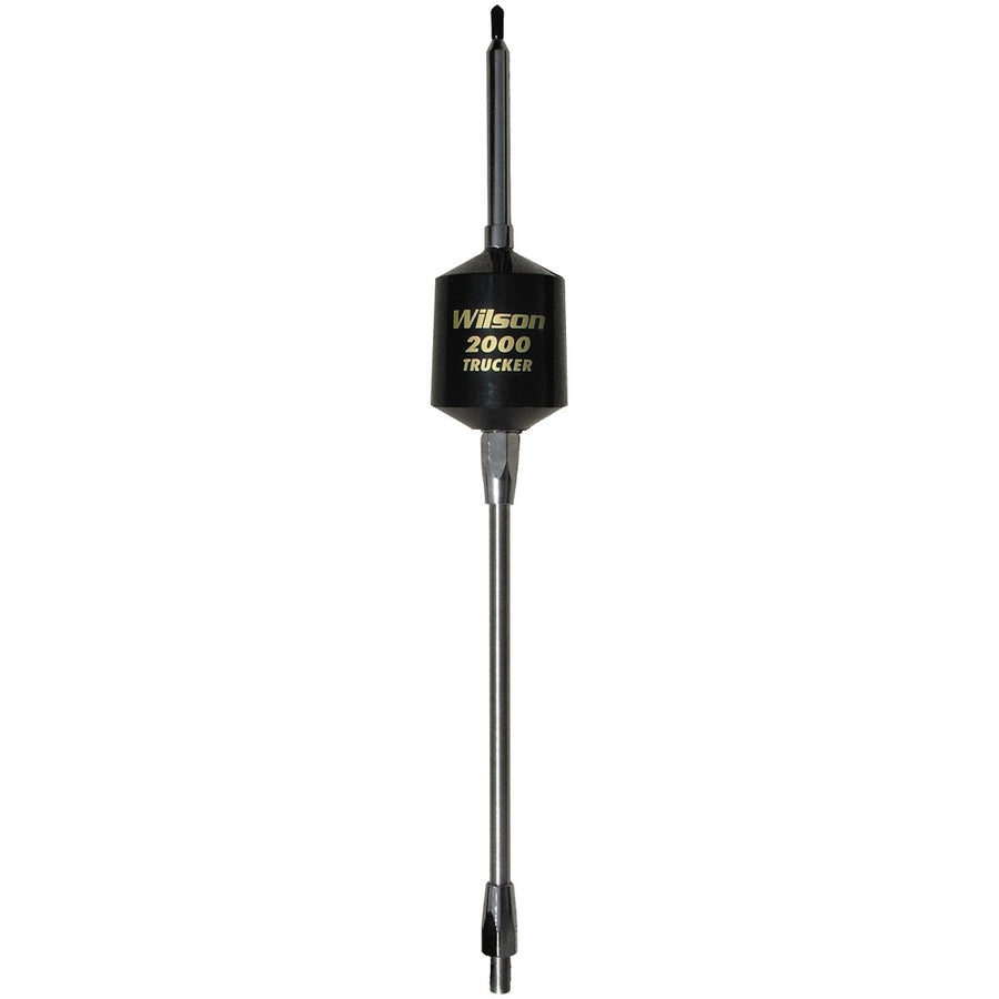 T2000 Series Wilson Antennas 305-495 3500 Watt Trucker Antenna Mobile CB Replacement Antenna Steel Whip, AM-FM Ready, Black