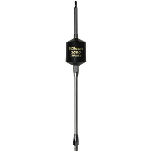 T2000 Series Wilson Antennas 305-495 3500 Watt Trucker Antenna Mobile CB Replacement Antenna Steel Whip, AM-FM Ready, Black