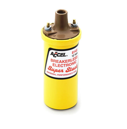 ACCEL Performance 8145 Universal SuperStock Yellow Breakerless Electronic Coil
