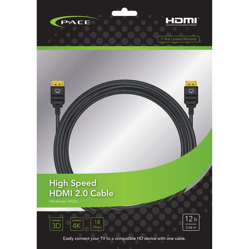 115-012 Pace International High Speed & Cl3 Rated Hdmi 12'