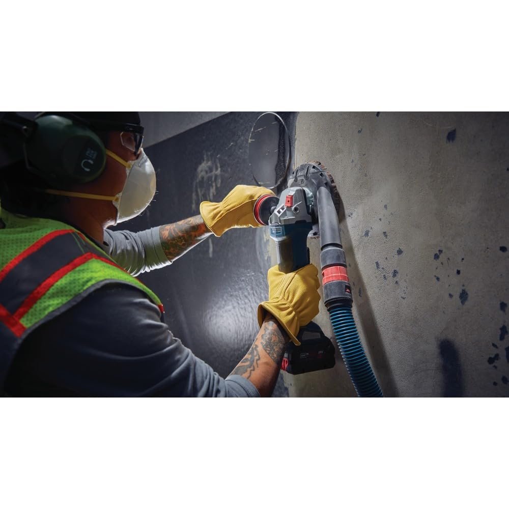Bosch GWS18V-10PB14 18V Brushless Angle Grinder Kit 4-1/2 – 5 In. with No Lock-On Paddle Switch and (1) CORE18V® 8 Ah High Power Battery