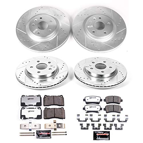 Power Stop K6392-26 Z26 Street Warrior Front & Rear Brake Kit Buick Cadillac For Buick Regal 2014-2017 [Model Specific]