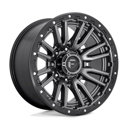 D680 REBEL FUEL OFF-ROAD 20X10, 8X170, 4.79, 18mm MATTE GUN METAL BLACK BEAD RING - D68020001747