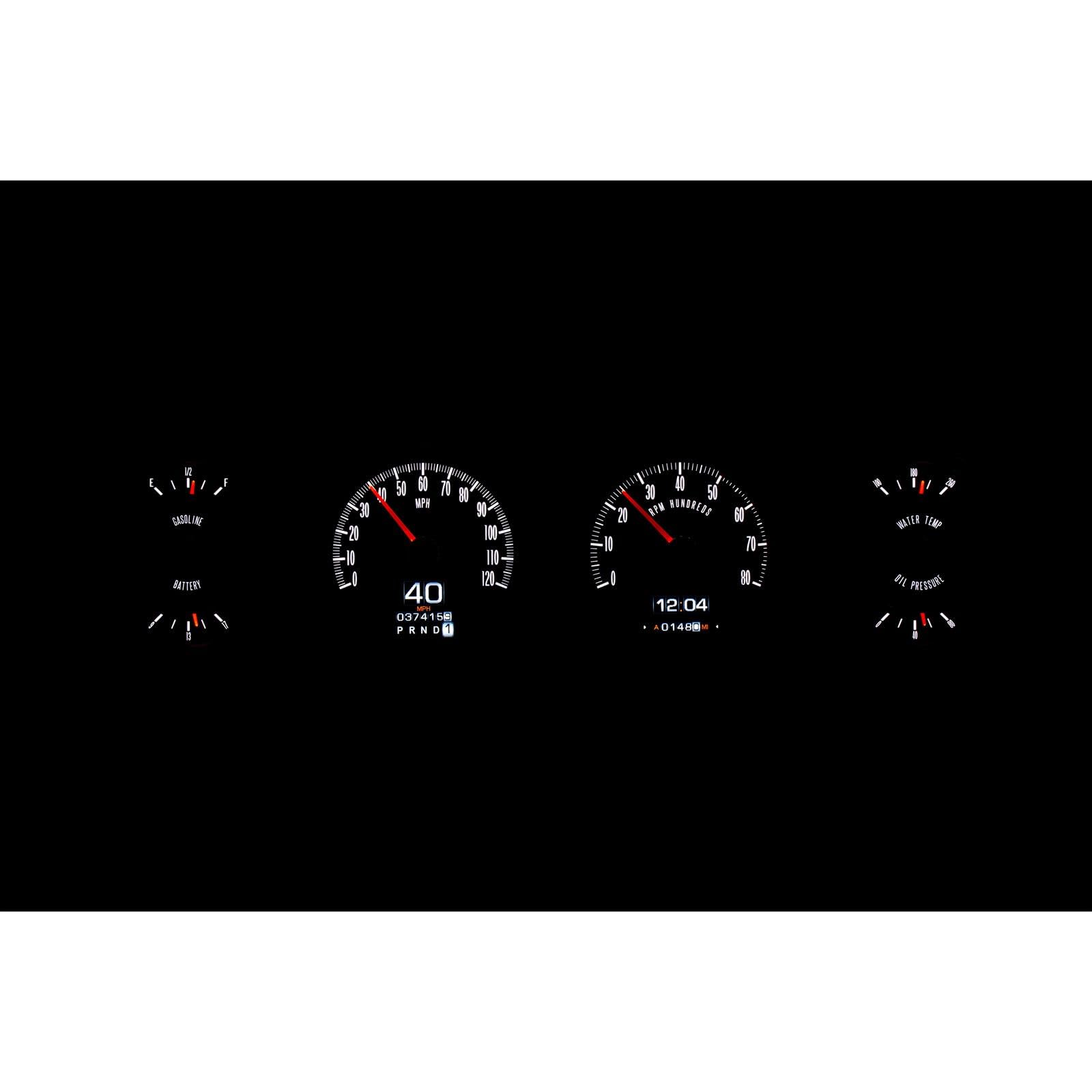 Dakota Digital Retrotech Gauge Instrument System RTX-64P-GTO-X Compatible with 1964-67 Pontiac GTO Lemans Tempest