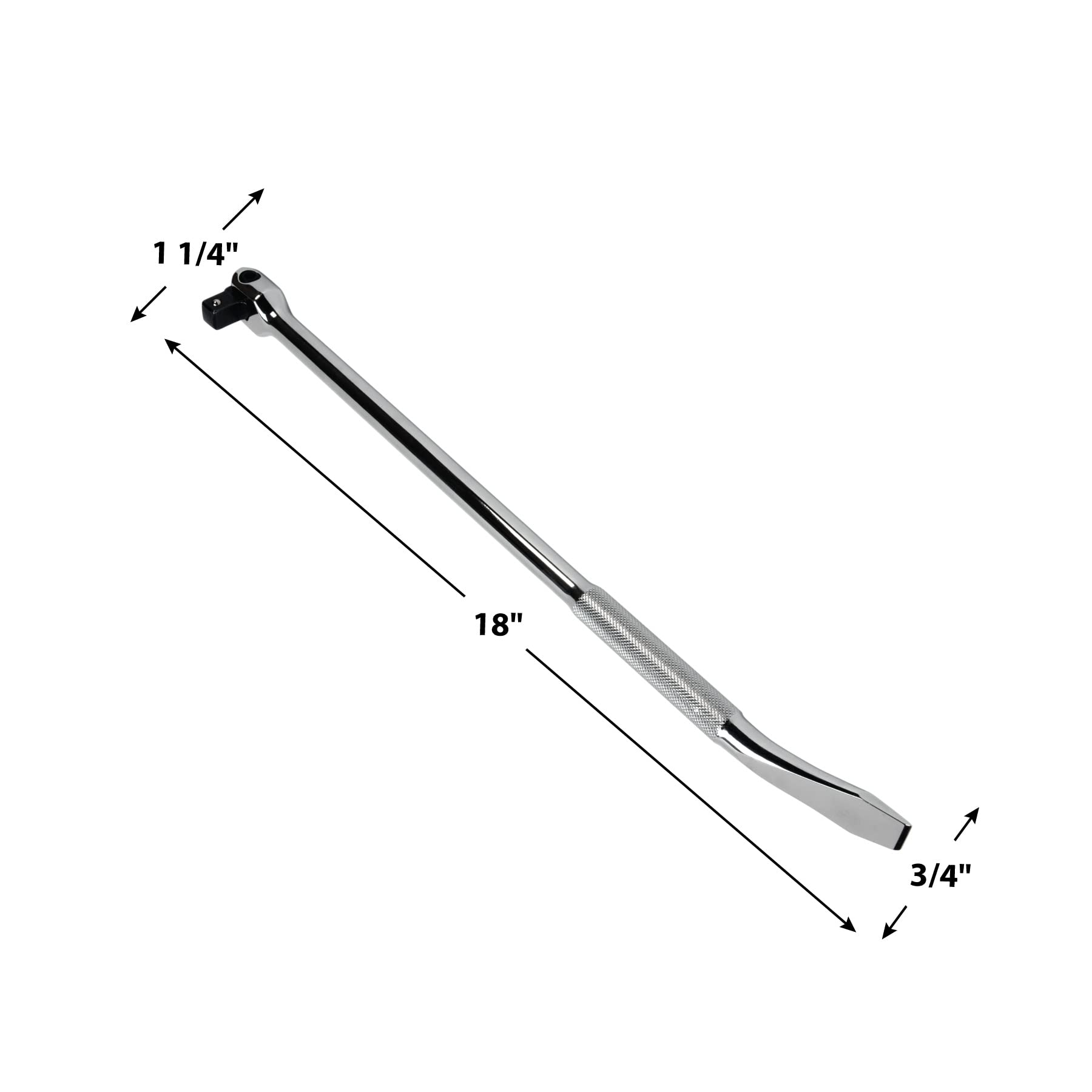 W32127 Performance Tool 1/2-in Drive Pry Bar/Flex Handle Home Improvement Hand Tool, Silver, 18-Inches