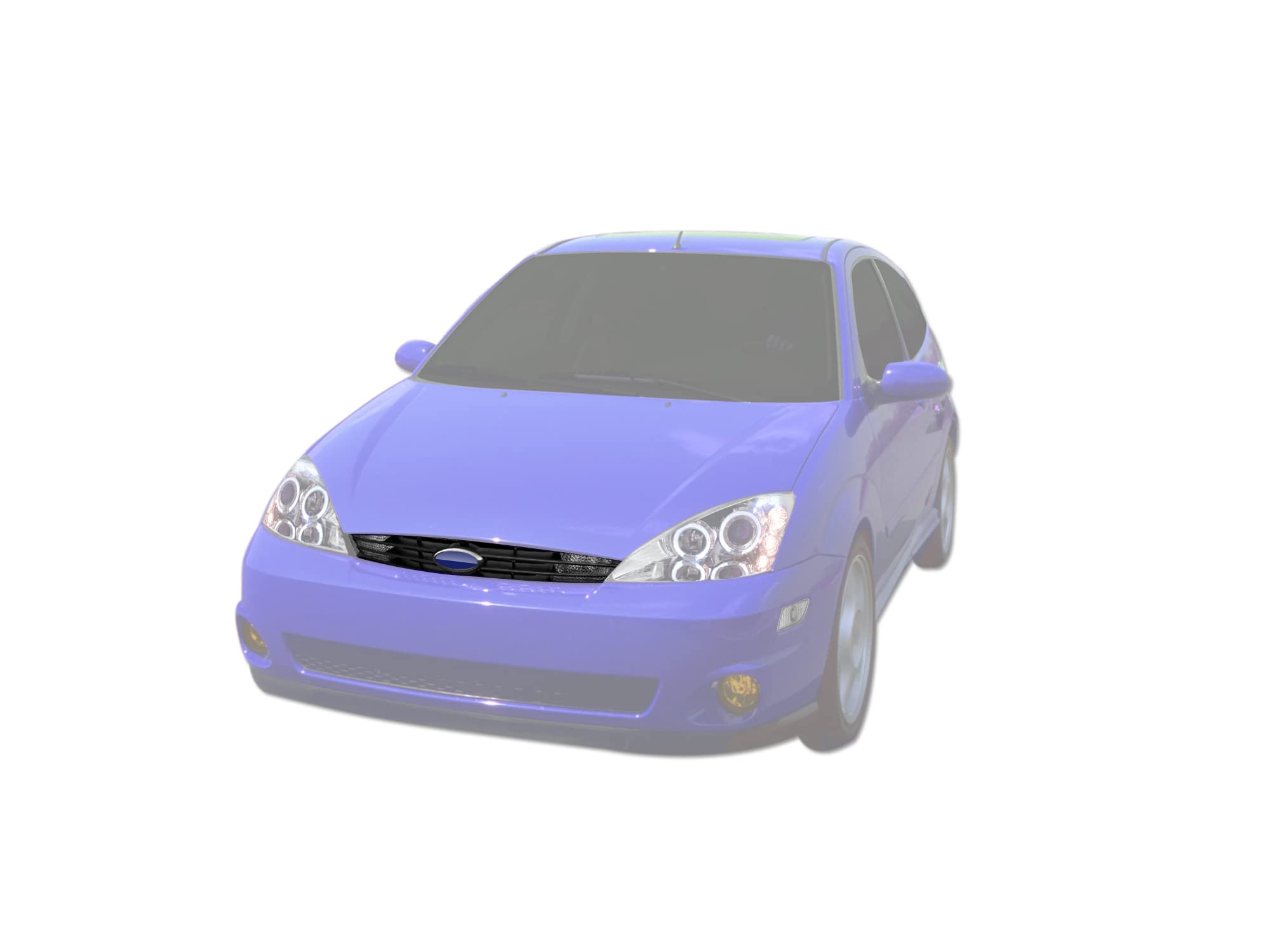 7148352 Armordillo USA OE Style Grille Fits 2000-2004 Ford Focus-Gloss Black