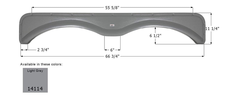 Fender Skirt ICON, Tandem, Northwood, FS4114, Light Grey