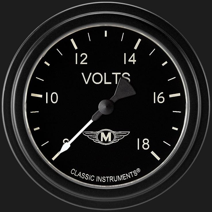 Moal Bomber Classic Instruments 2 5/8" Volt Gauge Full Sweep