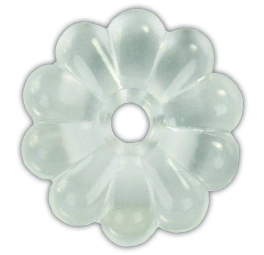 Clear JR Products 20465 Plastic Rosette, Pack of 14
