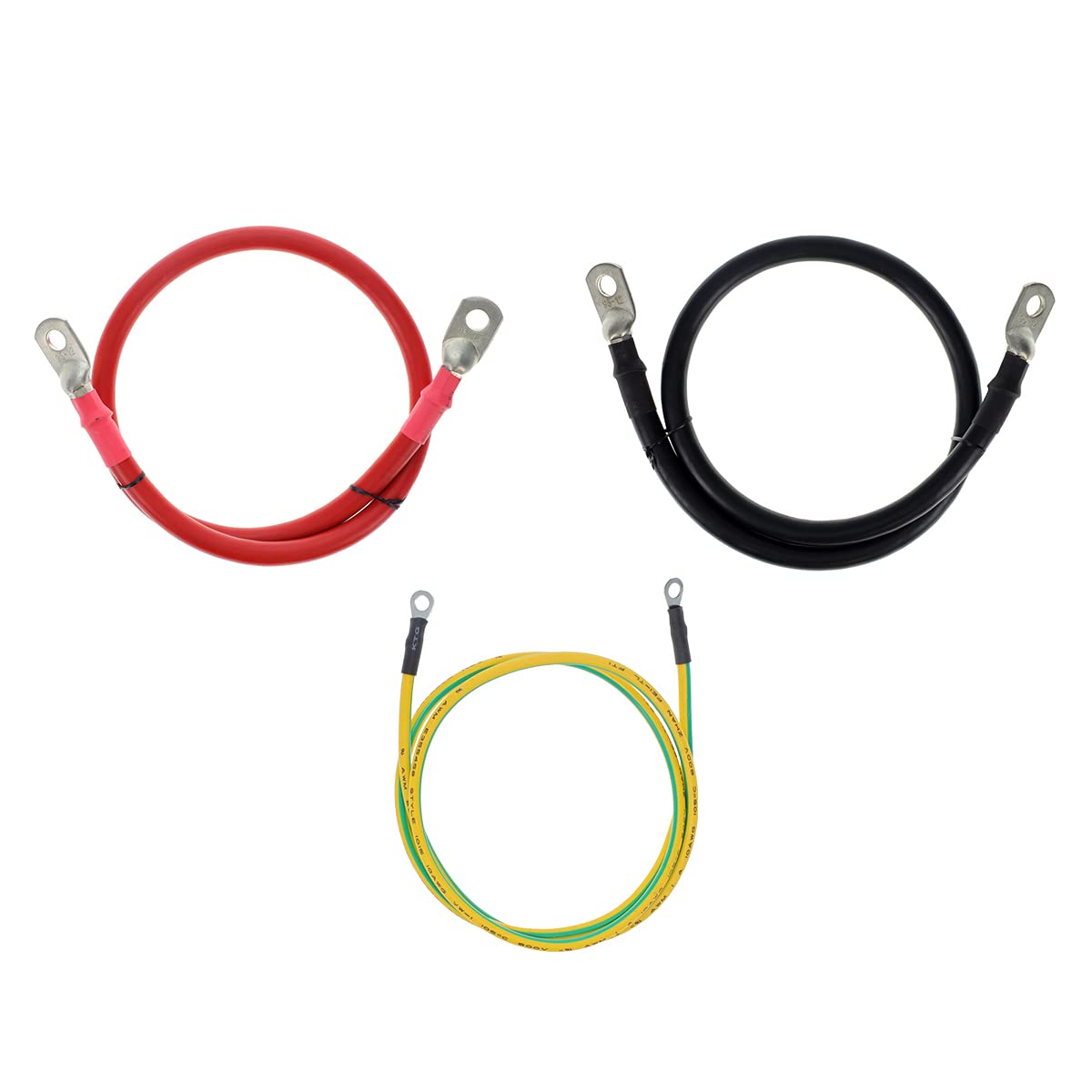 Cummins Installation Cable Kit for 4000 Watt and 5000 Watt CMNIKT4 Inverters 6ft Extension Cables with Ring Terminals