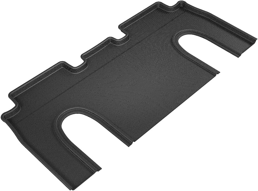 3D MAXpider KAGU Custom Fit Floor Mat (Black) Compatible with Tesla Model X 6-Seat 2016-2021 - Second Row (Not fit 6 seat with Row 2 Center Console)