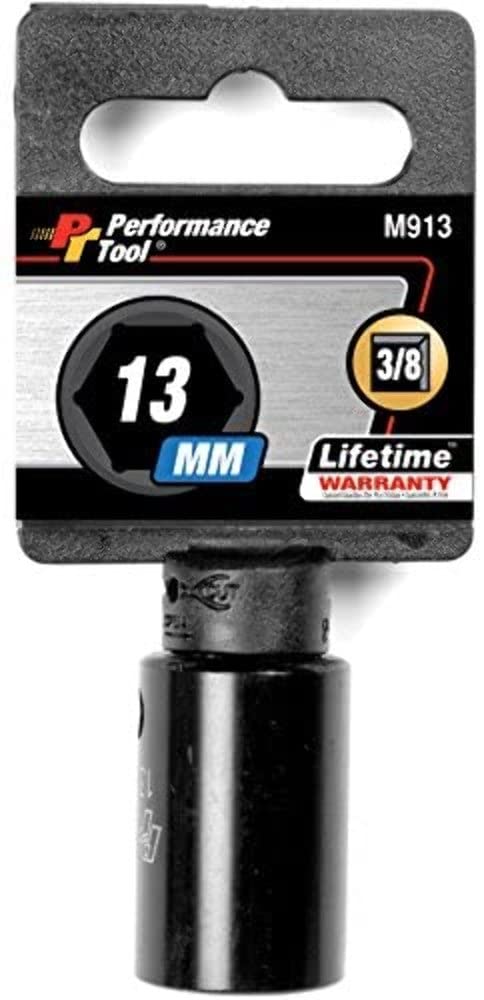3/8-Inch Performance Tool M913 13mm 6pt Impact Socket