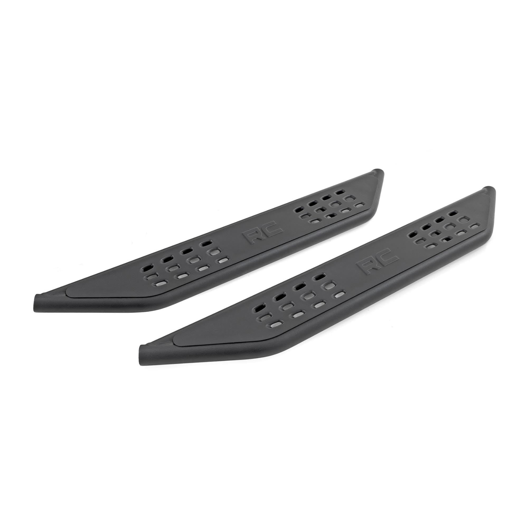 Rough Country Running Boards OV2 for Ford Bronco (2021-2025) 2-Door - Contoured Side Step Bars, Easy Bolt-On Install