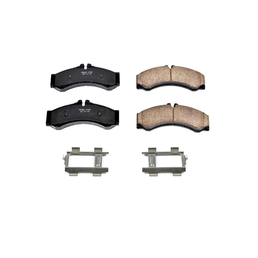Z17 Power Stop 17-949B Front Ceramic Brake Pads with Hardware