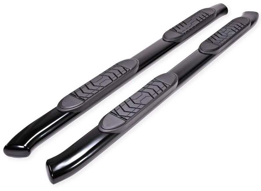 Truck Running Board TrailFX A7064B Fits Chevy Silverado 1500 Extended Cab 2007-2018 Oval 5 Nerf Bar Black Powder-Coated Steel Side Step Running Boards 300lb Capacity No-Drill Install