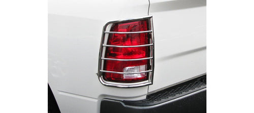 Tail Light Guards Black Horse Stainless Steel Compatible with 2009-2010 Dodge Ram 1500|2011-2018 Ram 1500|2019-2023 Ram 1500 Classic|2010-2010 Ram 2500|2010-2010 Ram 3500|11-23 Ram 2500/3500