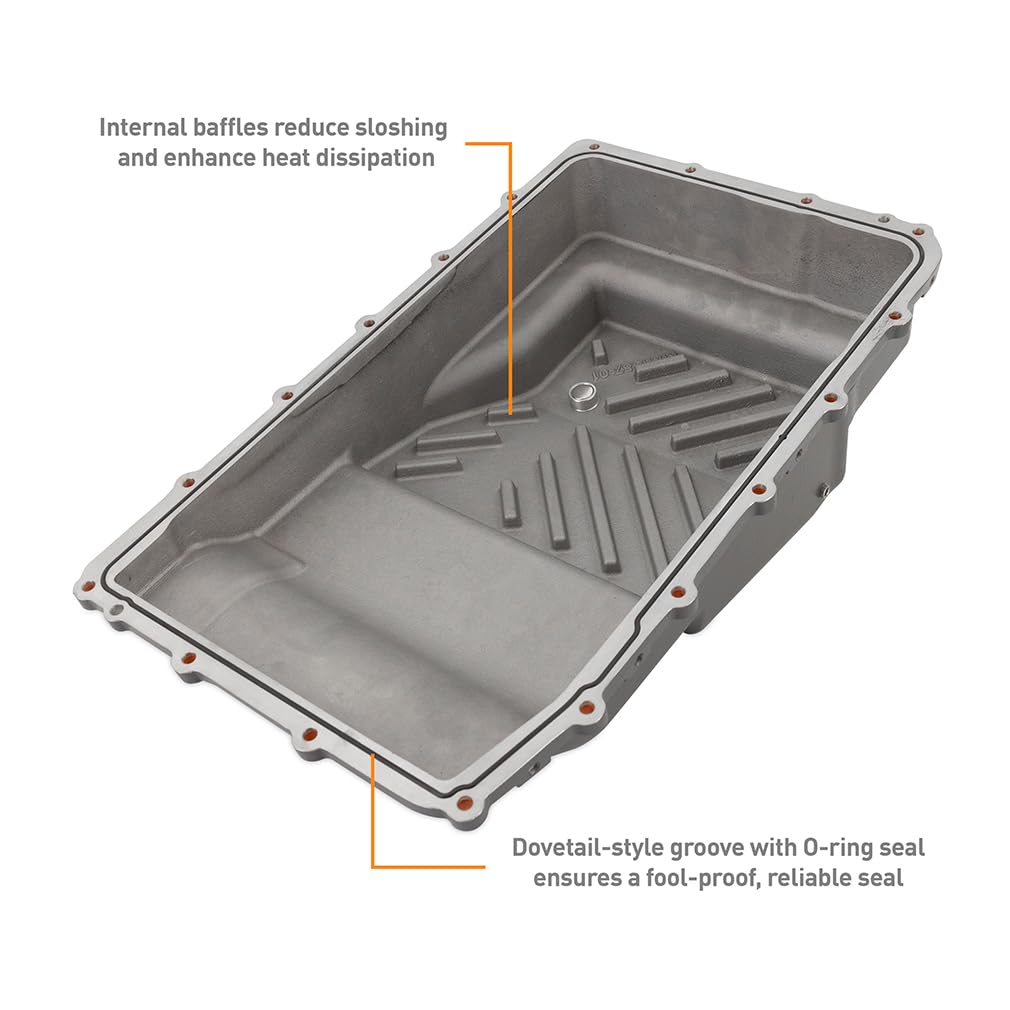 Mishimoto Transmission Pan Aluminum, Compatible with Ford 10R60 & 10R80 Transmissions