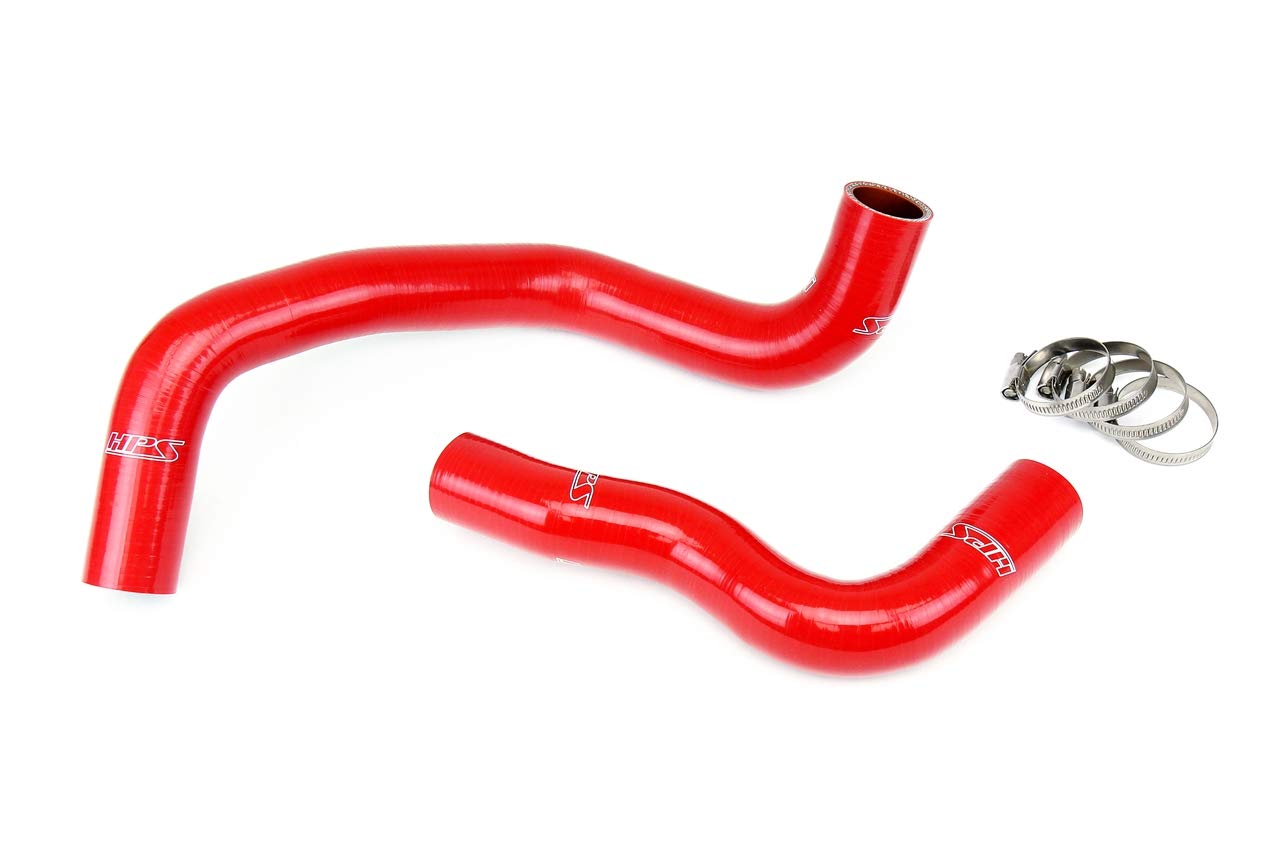 Red HPS Reinforced Silicone Radiator Coolant Hose Kit 57-1833-RED