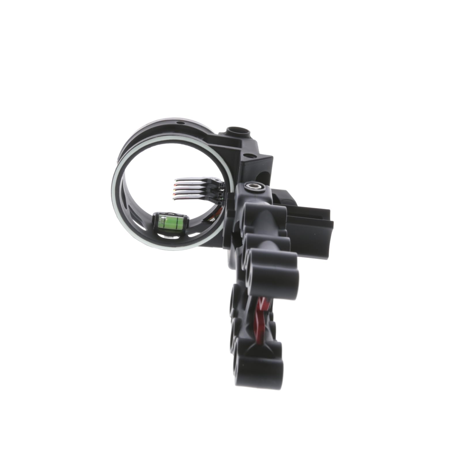 Carbon TRUGLO Hybrid 5-Pin Durable Ultra-Lightweight Carbon / Aluminum Archery Bow Sight with Large Circular Field of View - for Right & Left-Handed Shooters - Standard Adjustment