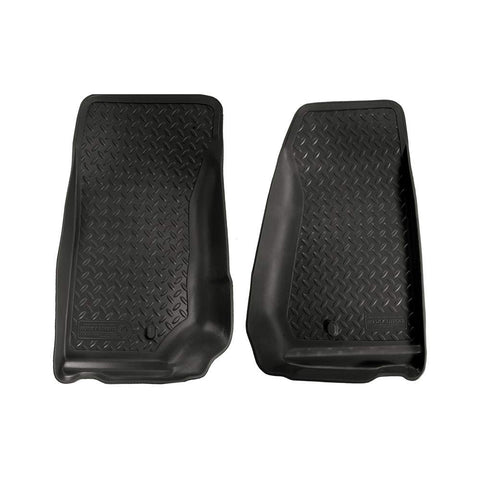 Husky Liners Front Custom Floor Liners 30521 Black 07-10 Jeep Wrangler