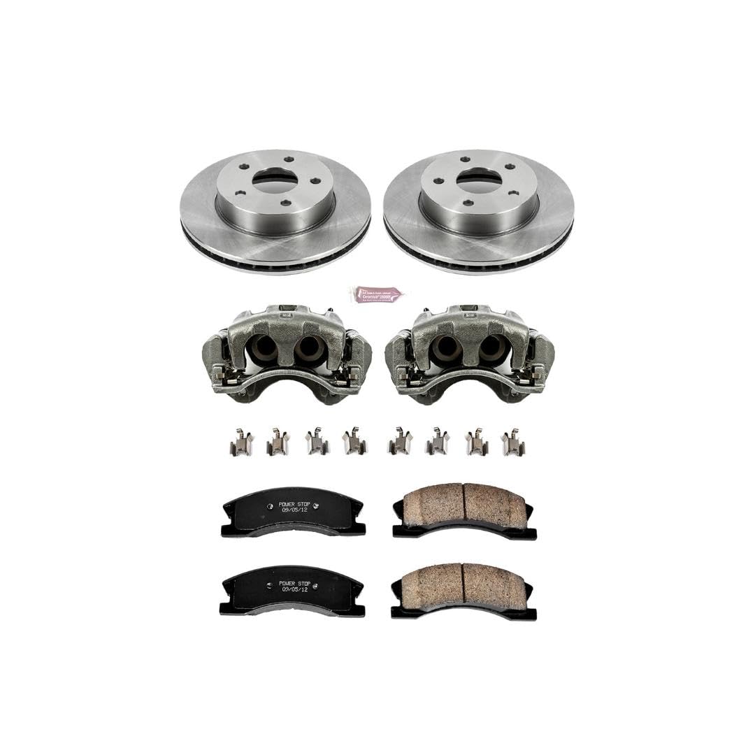 Power Stop KCOE2149 1-Click Autospecialty OE Replacement Brake Kit with Calipers For Jeep Grand Cherokee 1999-2004 [Model Specific]