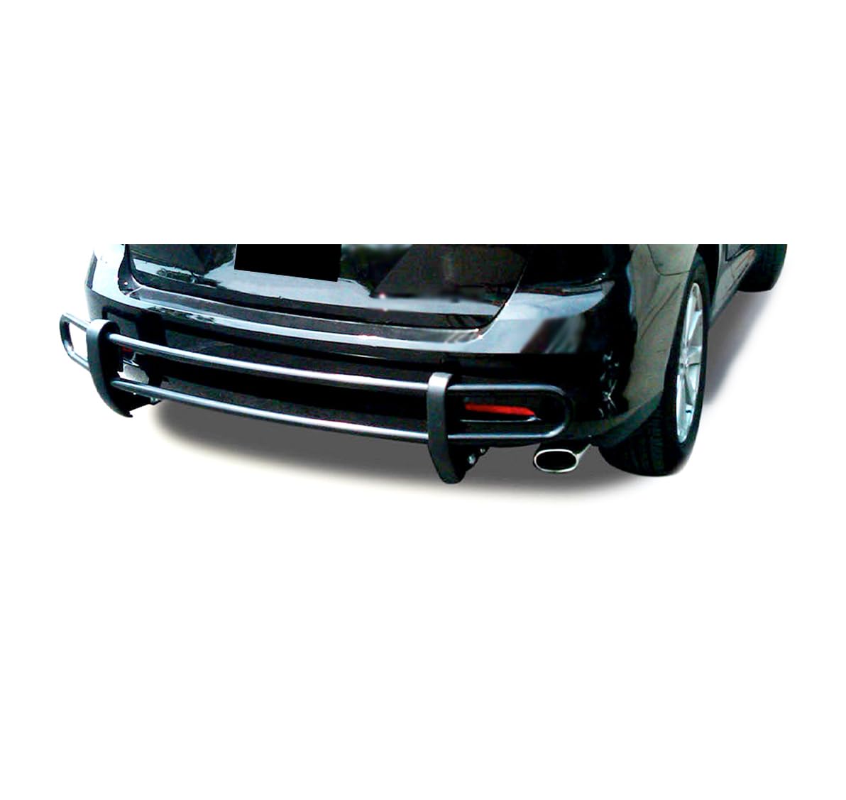 Rear Bumper Guard Black Double Tube Compatible with 2017-2025 Honda CR-V-8B0522A